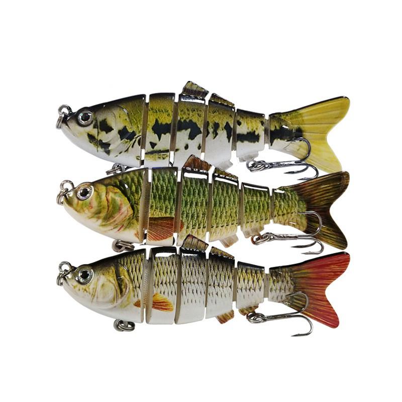 6-Section Jointed Fishing Lure 20g Box Set Of 3 Artificial Bait Pike Bass Freshwater Saltwater Casting