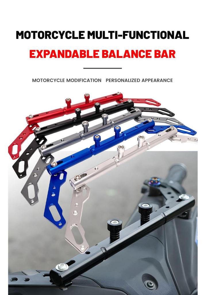 Soporte de Manillar Transversal para Espejo Retrovisor de Motocicleta Eléctrica.