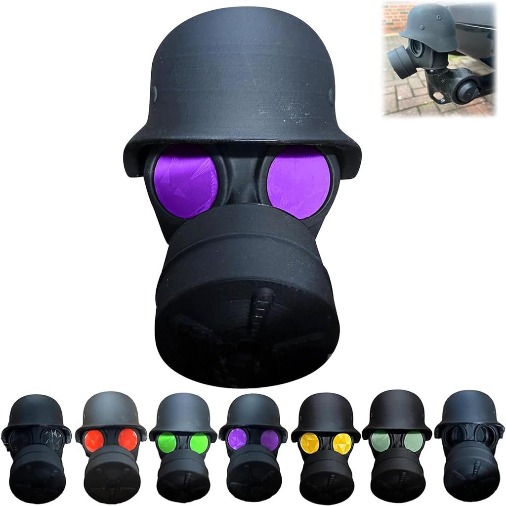 1 szt. Osłona na hak holowniczy, Zabawna maska gazowa, Osłona haka holowniczego w kształcie kasku, Osłona haka holowniczego do listwy samochodu z hakiem holowniczym, Plastikowa osłona haka holowniczego