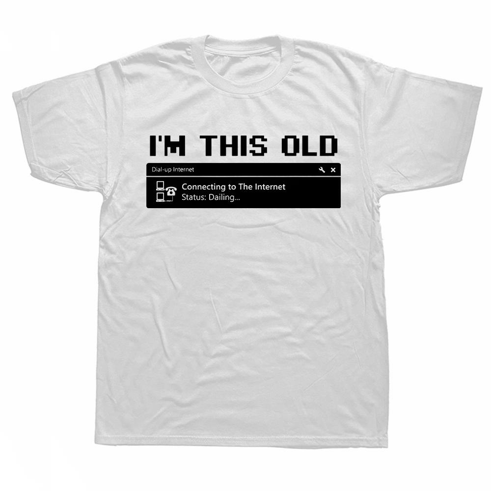Cotton Computer 90s Programmer PC Nerd Geek Men T Shirts Graphic Streetwear Short Sleeve Birthday Gifts Style Tshirt