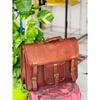 Genuine Goat Leather Vintage Laptop Universal Bag Cross-body Handmade Men's