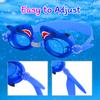 Professional Swimming Goggles Girl Cartoon Swim Glasses with Ear Plug Waterproof Anti Fog Swim Eyewear For Children Kids Gifts