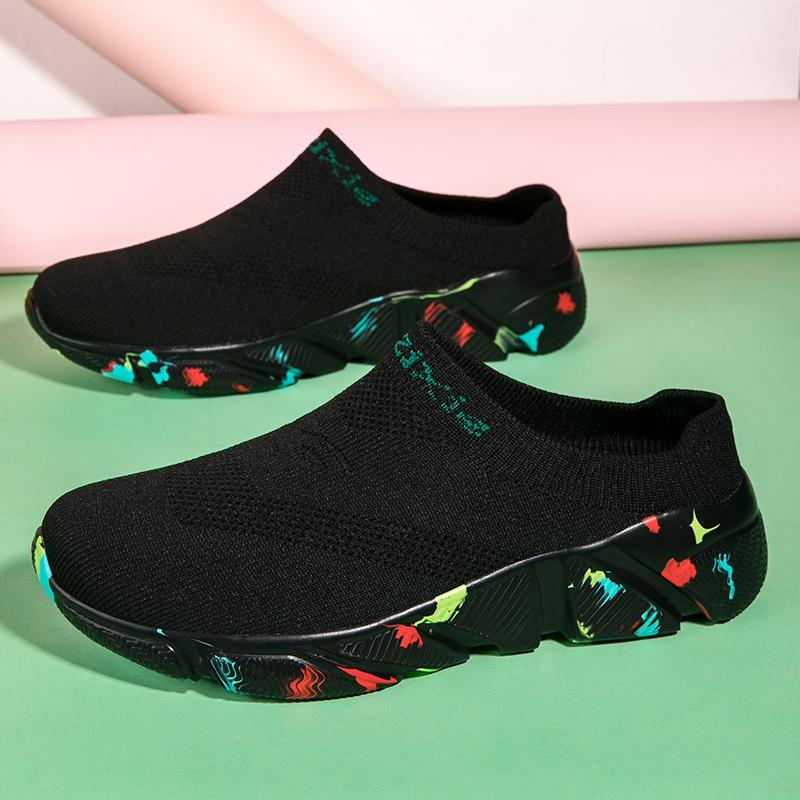 

Женские сандалии с открытой спиной, прогулочные кроссовки, летние носки-мюли, туфли, закрытые тапочки, мужские сабо, большие размеры EU: 47 разноцветный