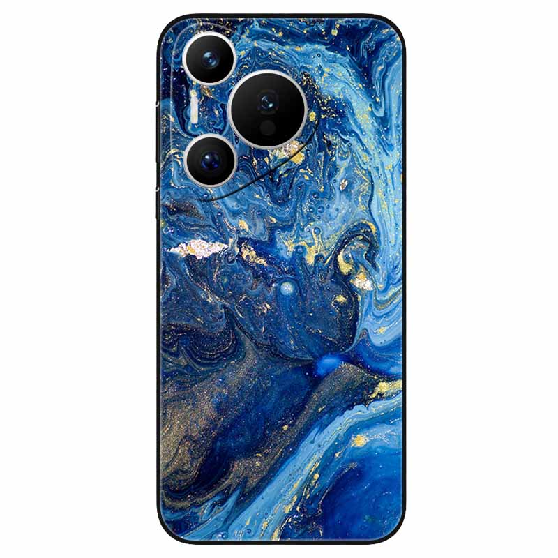 For Huawei Pura 70 / Pura70 Pro Case Soft Silicone Fashion Marble Shockproof Cover for Huawei Pura 70 Ultra P 70 Pro+ TPU Coque