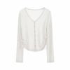Women's Slimming Drawstring Summer Cardigan - Lightweight, Versatile Knit Outerwear