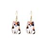 Cute Cartoon Kitten Earrings - Fun, Creative, and Fashionable Animal Drops In Japanese and Korean Styles for European and American Tastes.
