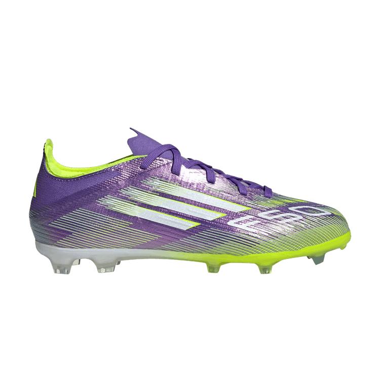 

Adidas Adizero F50 Elite FG K Radiant Blaze Pack Детские кроссовки Фиолетовый Purple-Rush Облачно-белый JH7714 36