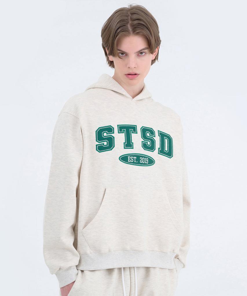 Stsd Arch Logo Hoodie Oatmeal