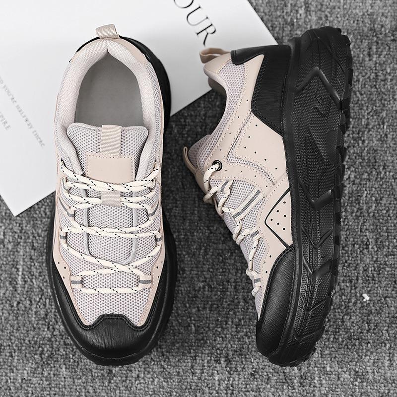 Men's shoes new outdoor casual wear-resistant tooling shoes men's breathable mesh work hiking shoes