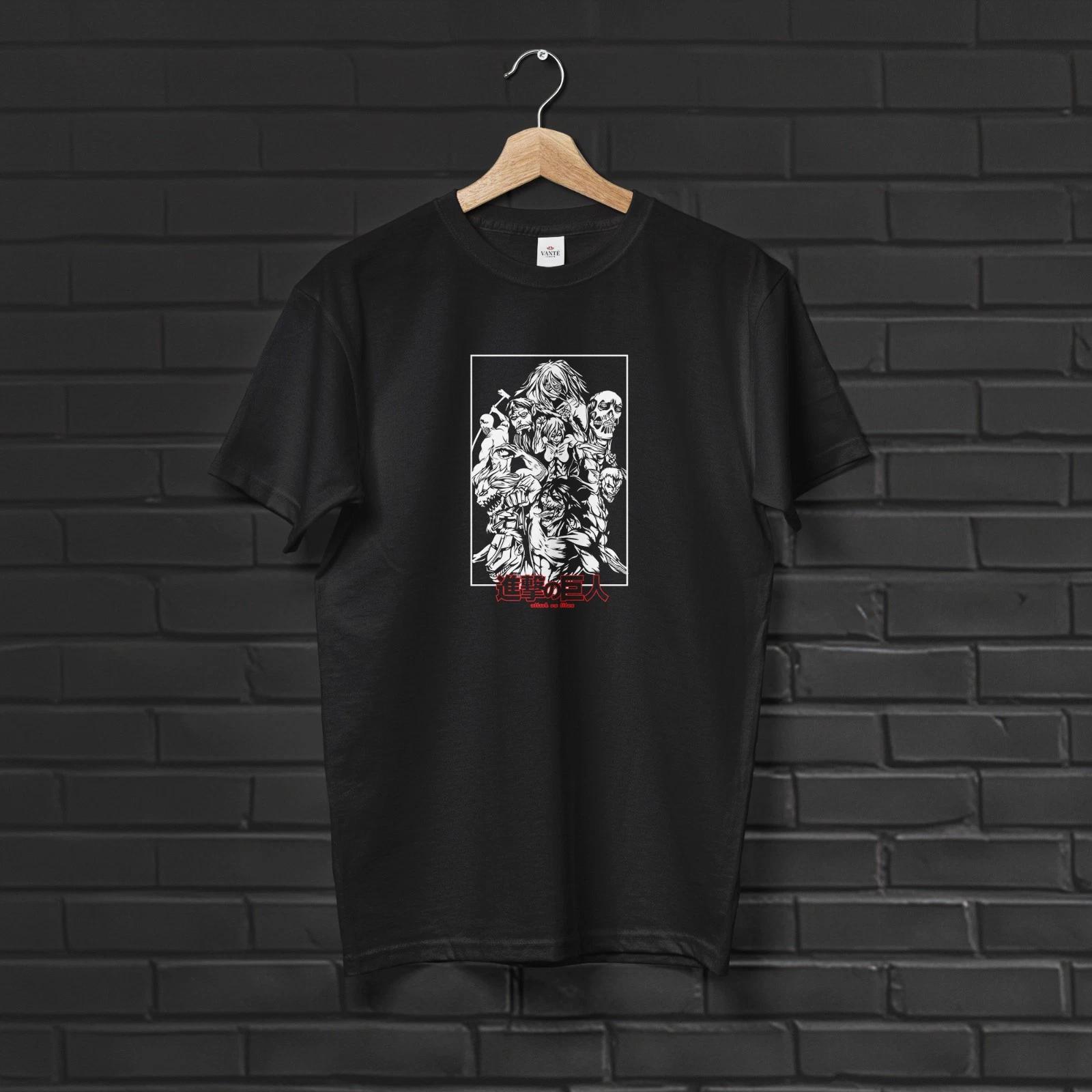 Eren Yeager T Shirt Titan Slayer Graphic Cotton Streetwear Fan Tee 3XL