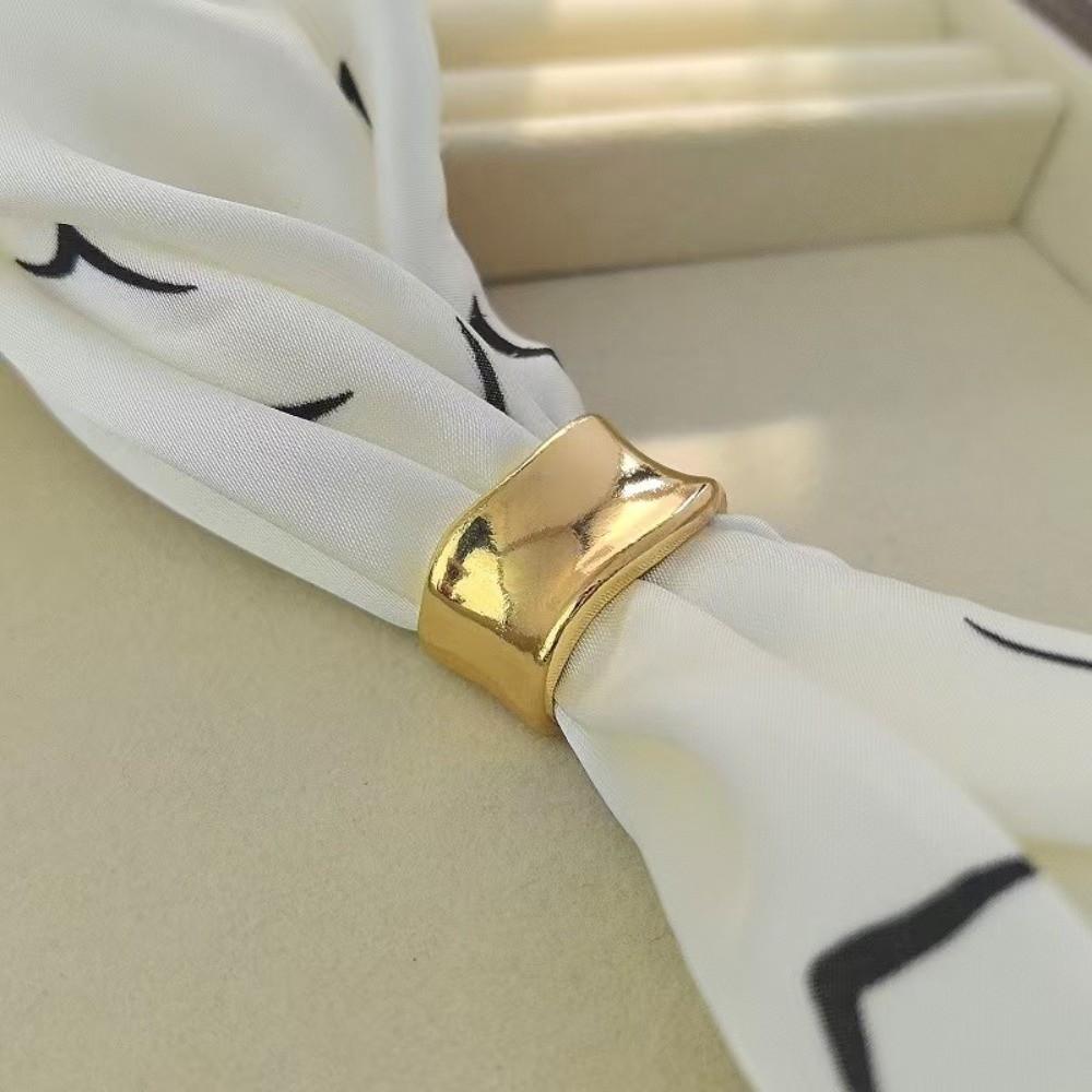Multifunctional Clothes Corner Clip Zinc Zinc Alloy Shawl Clasp Adjustable Bow Scarf Buckle  Scarf Fixing