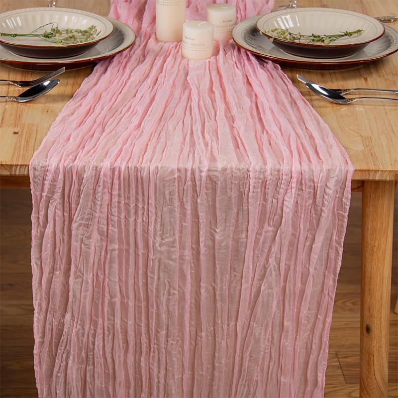 Sheer Voile Table Runner Wedding Birthday Party Decor