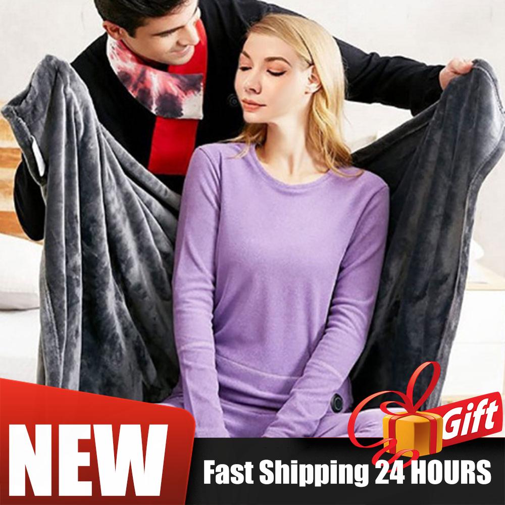 Wearable USB Electric Heated Blanket Washable Body Warmer Blanket Home 3Heated Level Portable Warm Shawl For Home Office Outdoor