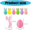6Pcs Easter Party Decoration Set With Hanging Rabbit Fashion Spring Party Decors For Family Gathering School Event