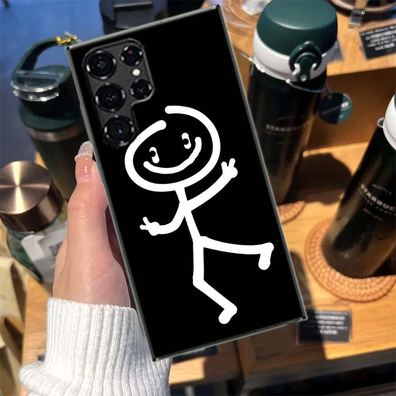 

Funny Cute Cartoon Matchman Cases Phone Case for Samsung Galaxy S26 Ultra S25 Edge S24 S23 FE S21 Plus S20 S22 S10 Cover TPU Cap Samsung S23 Plus
