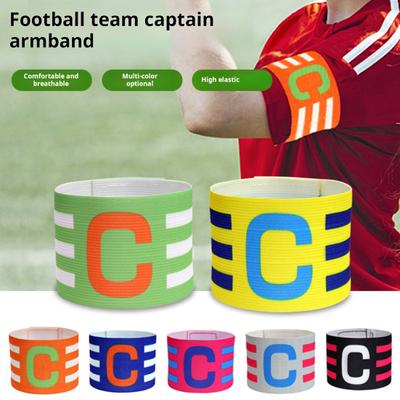 Elastik Futbol Kaptan Kol Bandı Ayarlanabilir Naylon Oyuncu Bandı Gençler ve Yetişkinler İçin Futbol