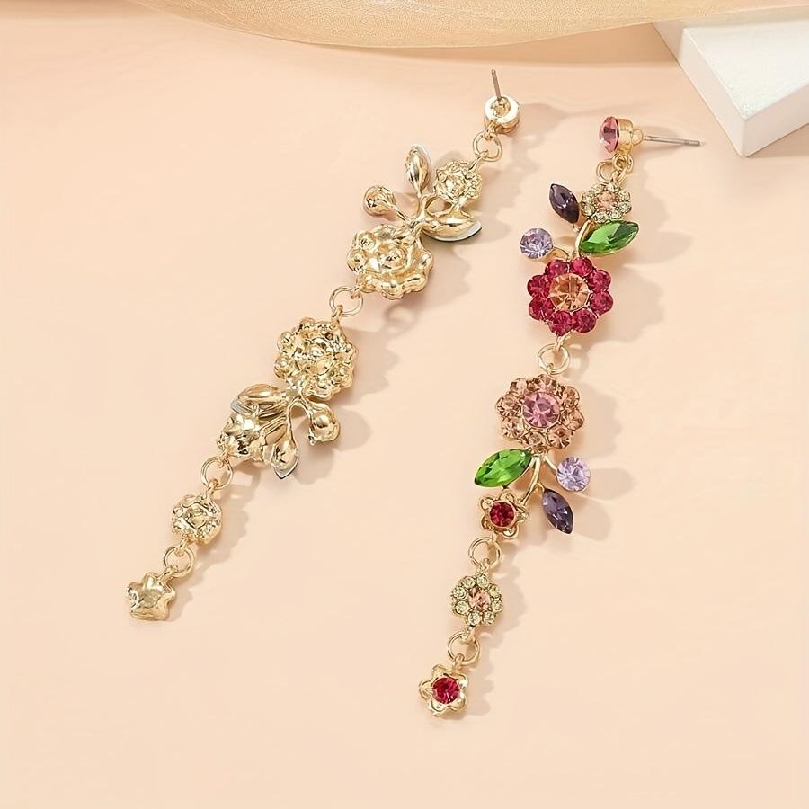 Retro temperament style ladies long earrings