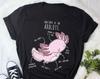 Axolotl Shirt, , , Lustiges Axolotl-Liebhaber Geschenk, Niedliches Haustier Mexikanischer Lauerfisch T-Shirt, T-Shirt, Tee, Rosa Tier, Mama Papa, Anatomie