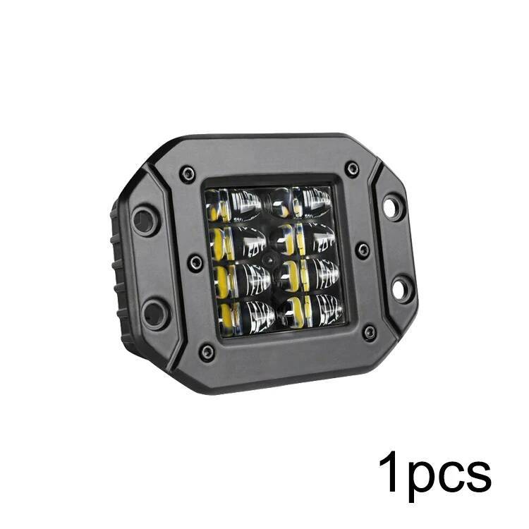 5 Inch 40W Flush Mount Work For Jeep Wrangler Car Truck Offroad Spot Beam Lenses LED Pods Driving Fog Light 12V 24V