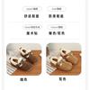 Girls Winter Warm Fleece-Lined Closed-Back Slip-On Boots Kids Ages 4-16 Thick Sole Rubber Shoes In Camel Brown