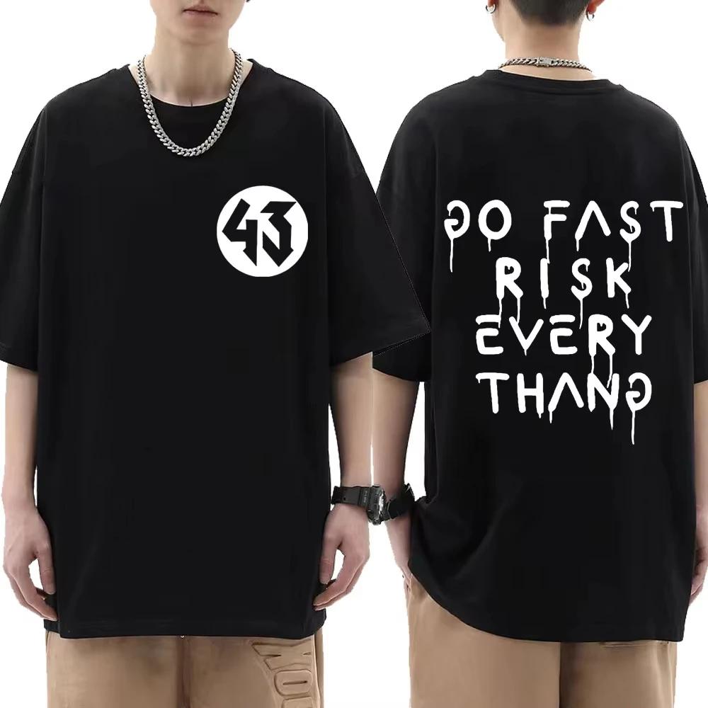 

2025 Кен Блок Принт Буква Мужская Футболка Летняя Мода Кен Блок 43 Такой же Стиль Футболка Мужчины Женщины Свободный Короткий Рукав Оверсайз 4XL