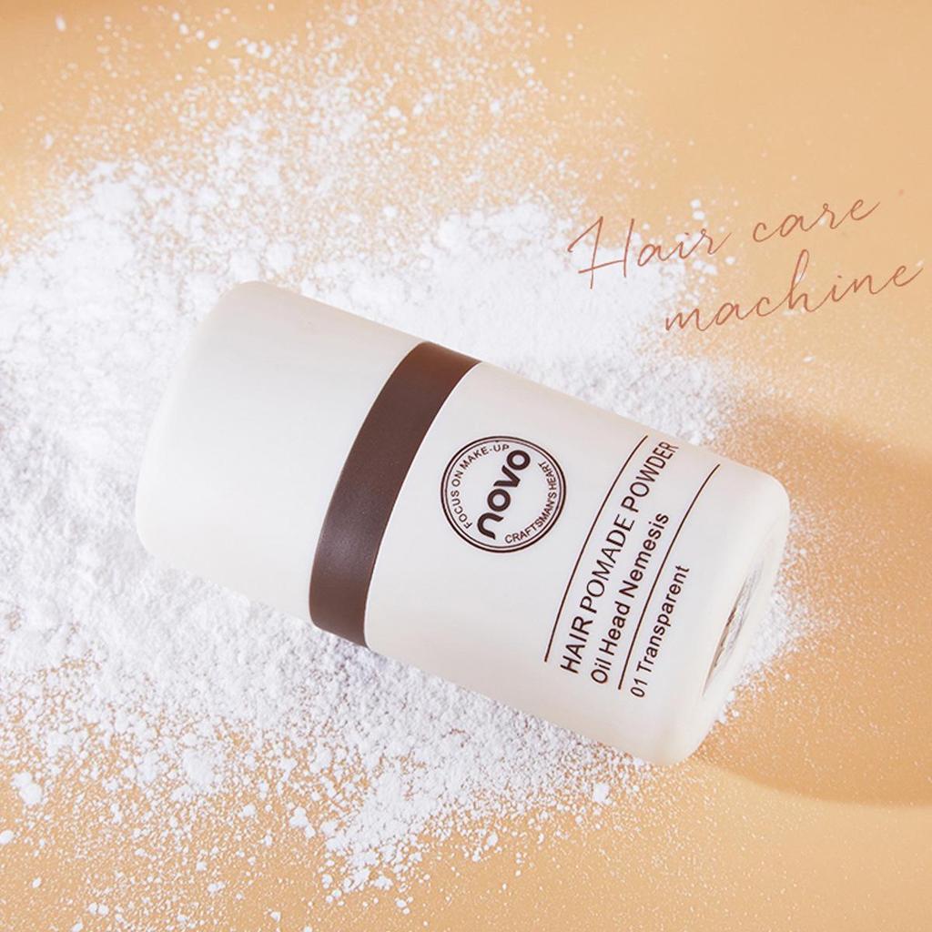 NOVO Hairline Volumizing Powder: Light, Refreshing, Natural Volume Boost for Easy Hair Contouring and No-Wash Bangs. Perfect for Students.