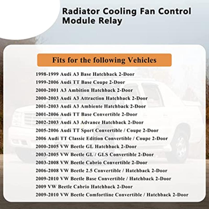 Radiator Cooling Fan Control Module  Replacement Accessory for  1J0919506K 2000-2006 Auto Car Parts