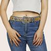 Adult Full Sequins Waist Belt Street Culture Enthusiasts Waist Belt Fashion Rock Fans Rhinestone Buckle Waist Belt