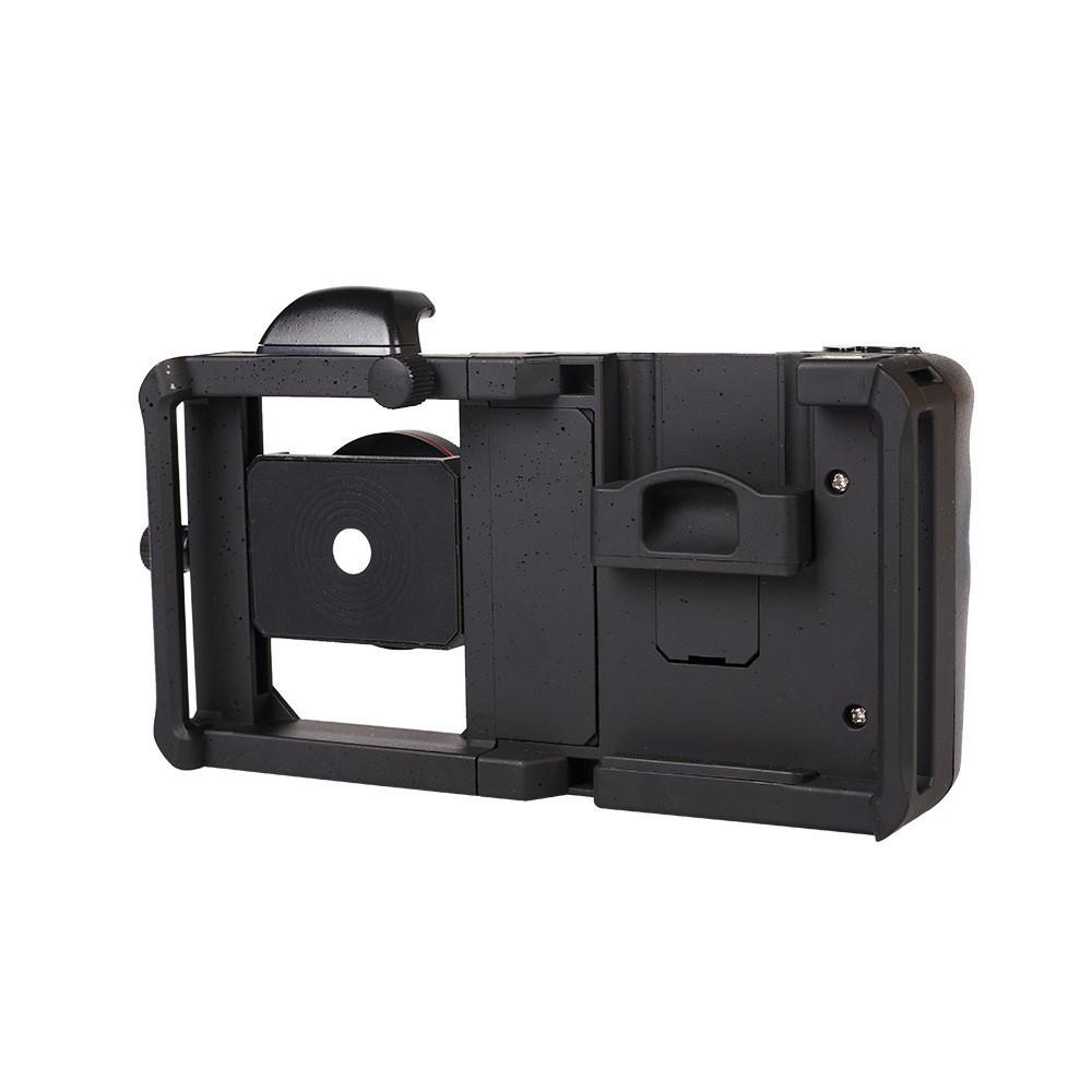 Macro Lens & Wide-Angle Mobile Photography Set: Handheld Stabilizer, Rabbit Cage & Bluetooth Bracket Combo.