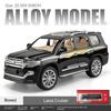 1:24 Simulated Land Cruiser SUV Alloy Car Model Ornament Metal Business Sedan Model Give Boyfriend Gift