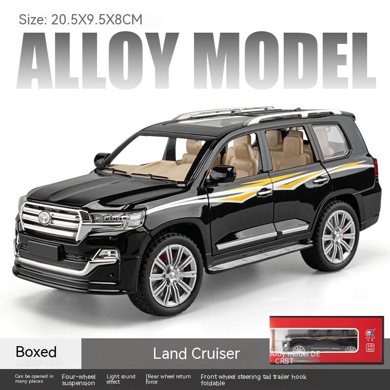 1:24 Simulated Land Cruiser SUV Alloy Car Model Ornament Metal Business Sedan Model Give Boyfriend Gift