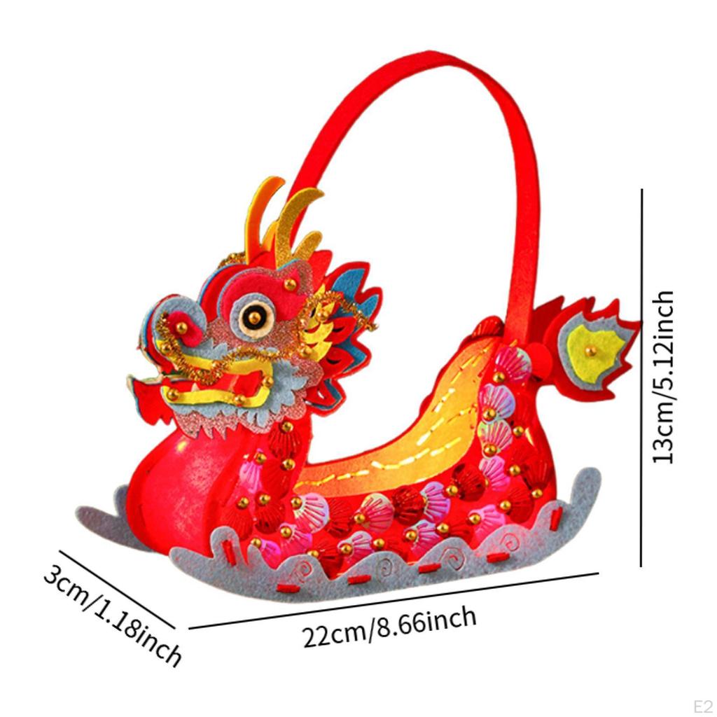 Zestawy Artystyczne i Rękodzielnicze Dekoracja na Festiwal Smoczych Łodzi Ręcznie Robione DIY Materiał na Torbę do Szycia dla Dzieci