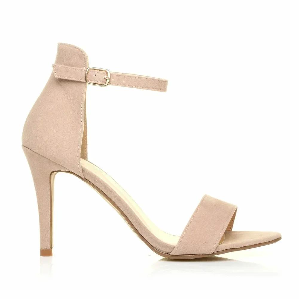 Fashion 2025 New Women Sexy Pumps Sandals Summer 9cm Thin Heel Open Toe Ankle Strap High Heels Ladies Stilettos Party Red Wedding Shoes