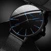 Minimalist Men's Fashion Ultra Thin Watches Simple Men Business Stainless Steel Mesh Belt Quartz Watch relogio masculino