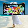 Personalized customized proof beach towel with Happy Tree Friends pattern - soft, absorbent,quick-drying,perfect swimming,camping&bathing
