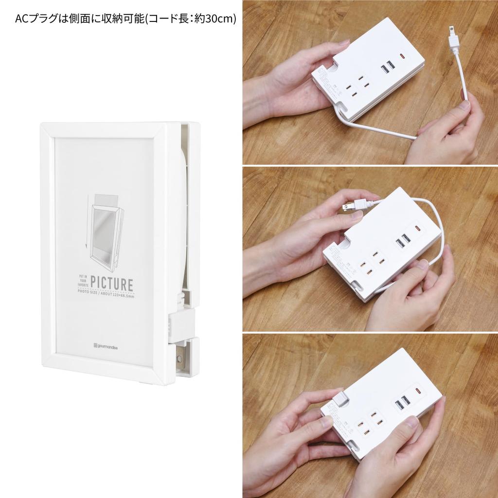 Gourmandies I.CINNAMOROLL Photo Frame AC Tap, Type A, ICN-04A