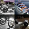 LED Rock White 8Pods Underbody Light FIT UTV Boat ATV WATERPROOF JEEP Truck CSP