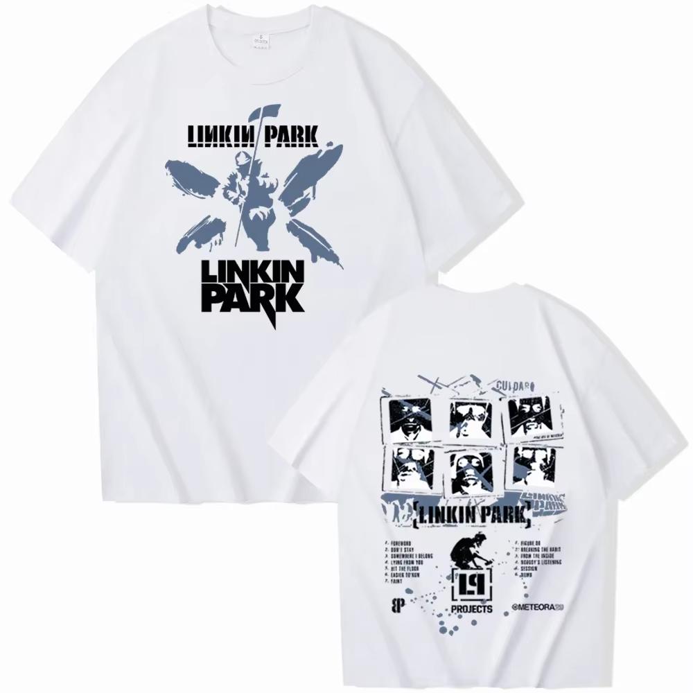 2025 Sommar Ny Linkin-Park T-shirt Herr- och Dam Harajuku O-hals Sommar Casual Skjorta Gåvor Sportkläder Herrkläder