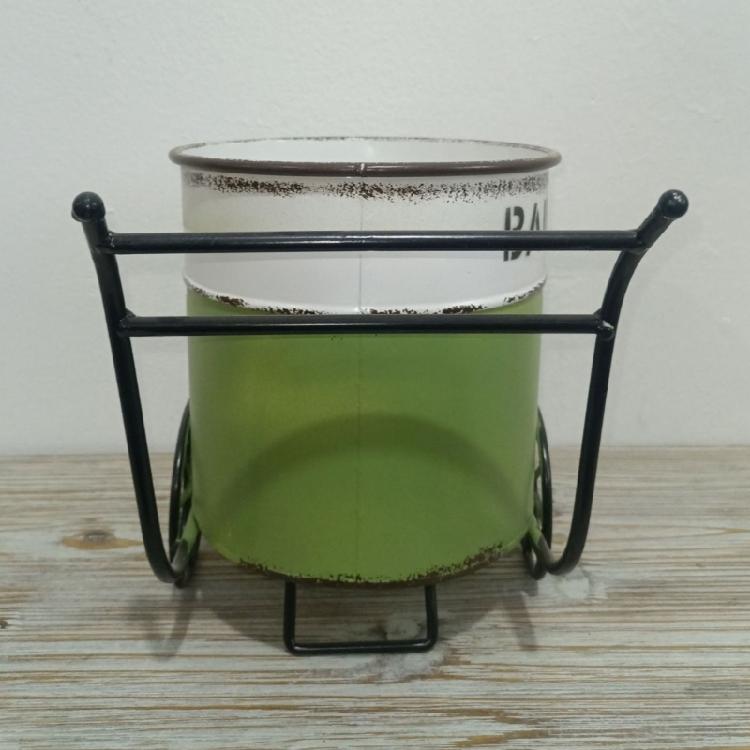 Iron Sheet Bucket Retro Flower Pot Courtyard Vase Home Furnishings Garden Decorate Garden Supplies Display