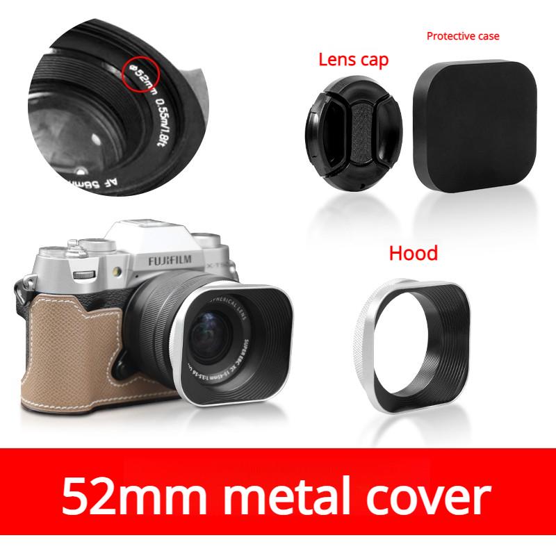 

Square Metal Light Shield for Nikon 28mm F2.8 40mm F2 Vios 56 35F Fuji F2F1 DSLR Camera Lens Protection 52MM