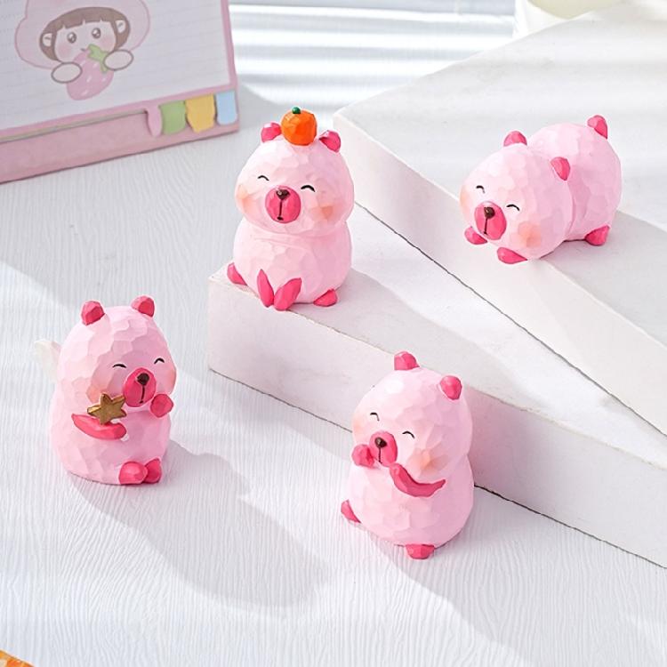 Colorful Capybaras Collectible Figurine Fun and Cute Decoration for Home or Workspaces