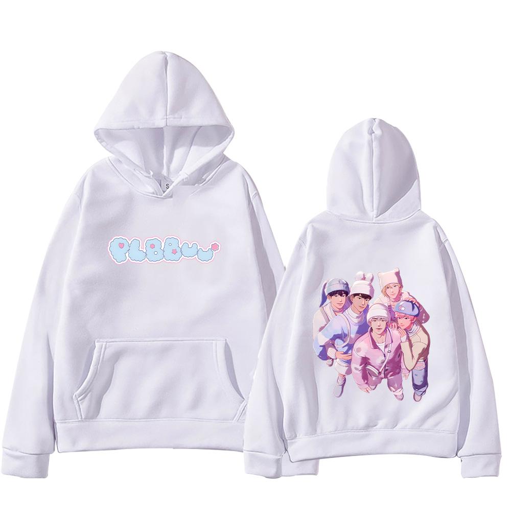 Nová podzimní zimní mikina Plave Bbuu! Kpop Potisk Mikiny Merch Móda Y2K Streetwear Ženy Muži High Street Pulovr