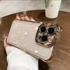 4 Corner Airbags Protective Case for IPhone XR XS 11 12 13 14 15 16 Pro Max with Lens Film Shockproof Transparent  Hard Cover