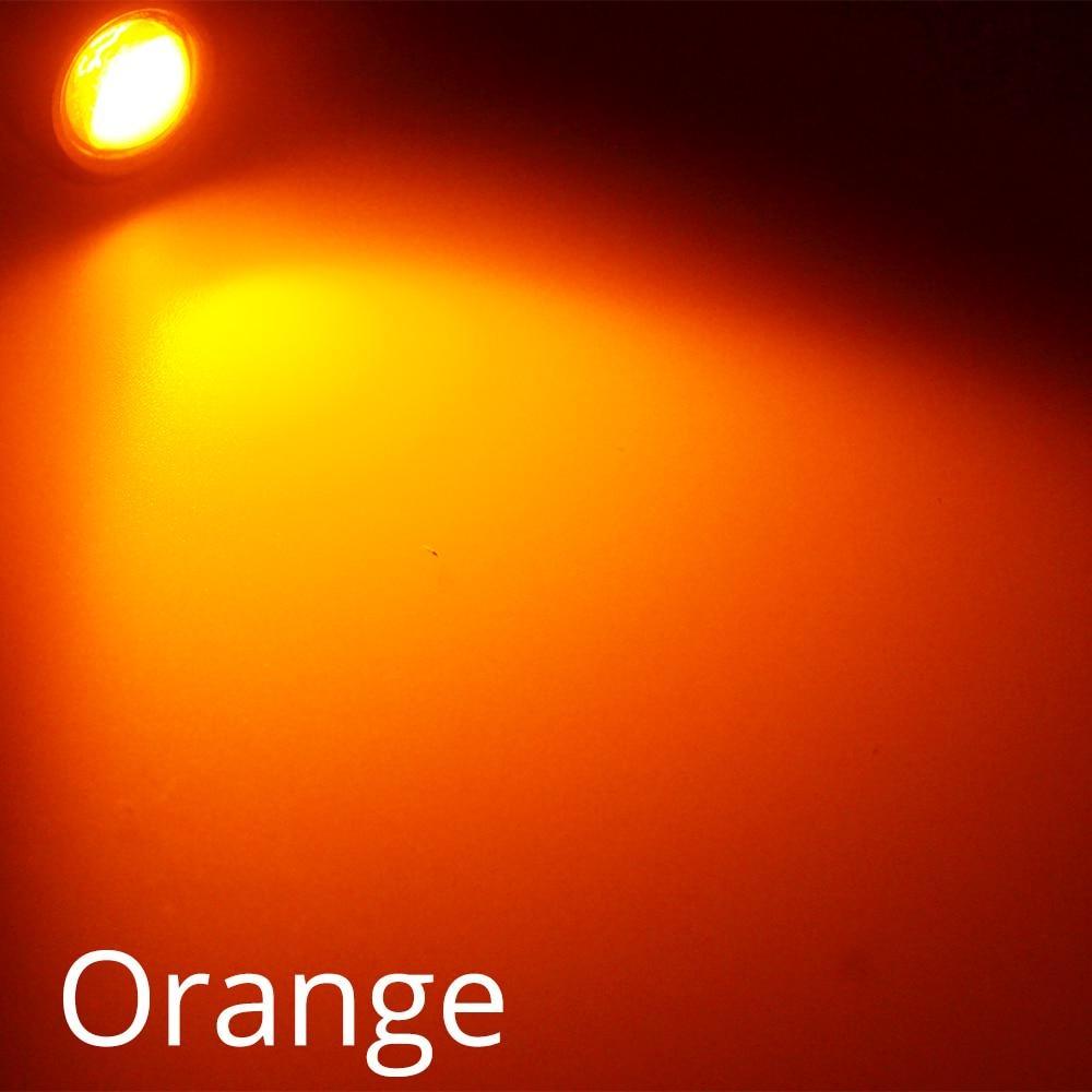 2 stk Ny 18MM bil Eagle Eye Silver Shell DRL Led Kjørelys LED 12V Backup Rygge parkeringssignal Biler Lampe