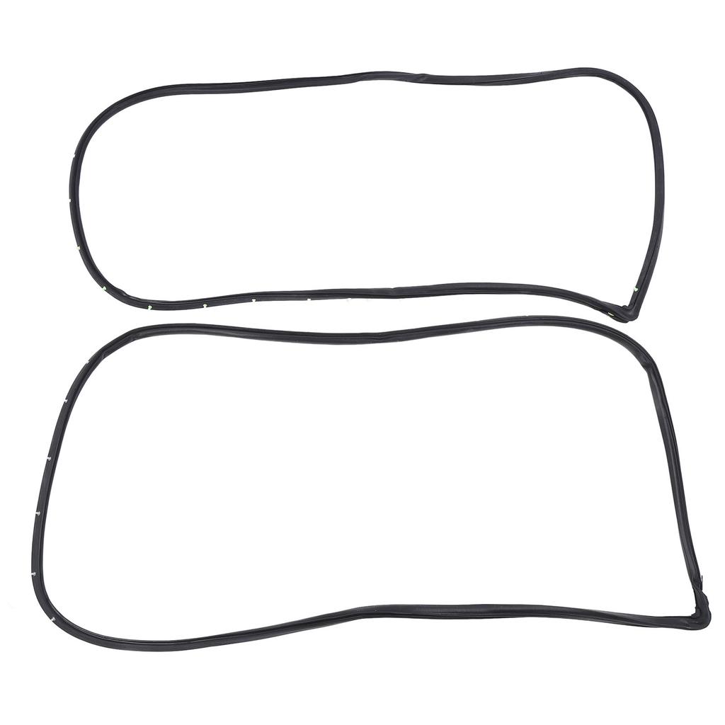 2PCS Front Door Opening Weatherstrip 72310 S84 A01 Left and Right Side Rubber Door Weatherstrip Moulding Seal for