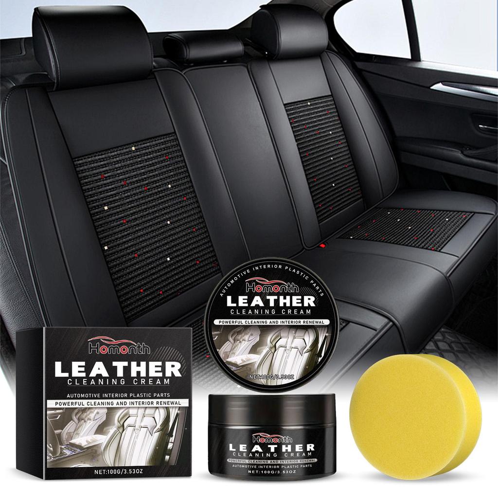 Homonth Car Leather Refresher Car Seat Dashboard Leather Renovation Care Multi-Purpose Cleaner