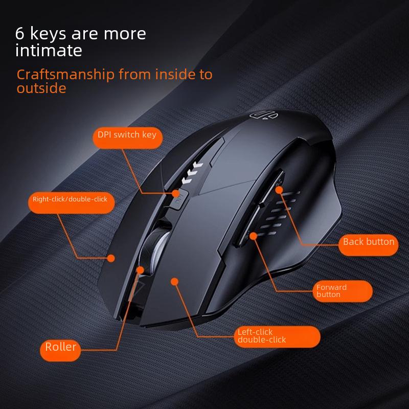 Rechargeable Bluetooth Wireless Mouse - Silent, Universal, Business & Gaming PM6