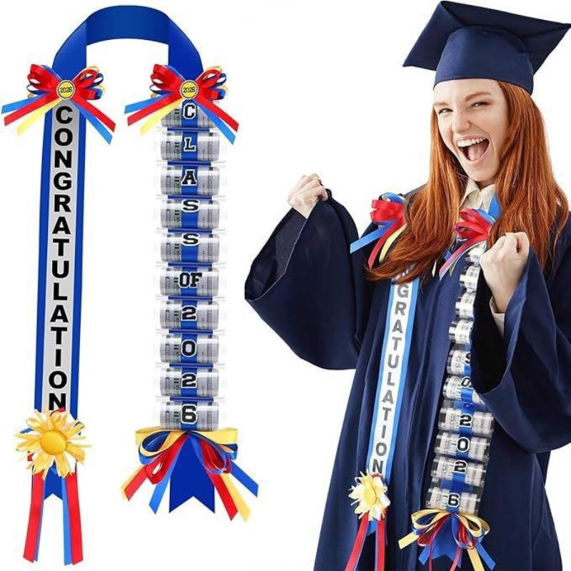 

Class Of 2026 Graduation Money Lei Necklace With Cash Holder Elegant Garland Graduation Parties And Celebration A