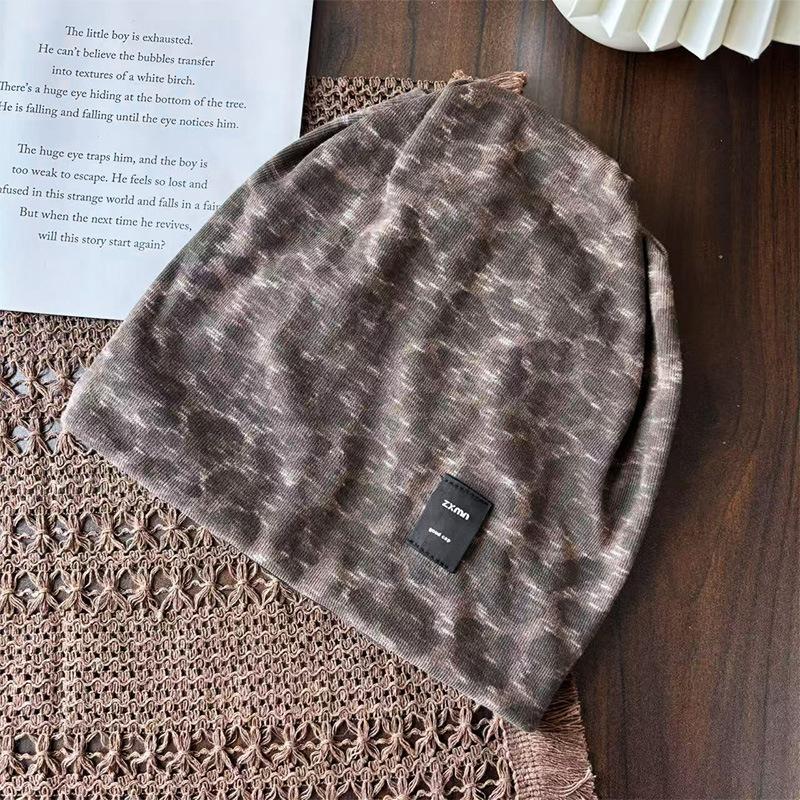 

Осень и зима новая шапка-бини в стиле пустоши, детская нишевая дизайнерская рукавная шапка, теплая шапка, подчеркивающая лицо, маленькая шапка-мешок на голову Average size (58-60cm)