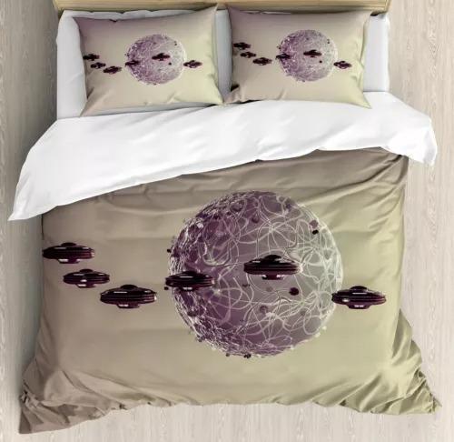 Ufo Duvet Cover Set Bed Decoration First Choice Gift Suitable For Children Boys Girls And Adults Soft Comfortable Breathable